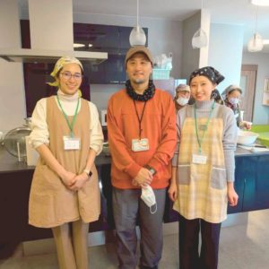 ネオアス村地域食堂に研修に来てくれた、社会福祉協議会の方々